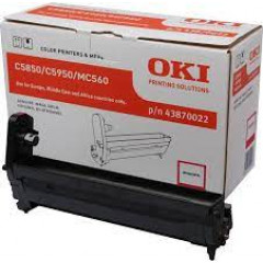 Oki 43870022 MAGENTA ORIGINAL Imaging Drum (EP-Cartridge) - (2.0000 Pages)